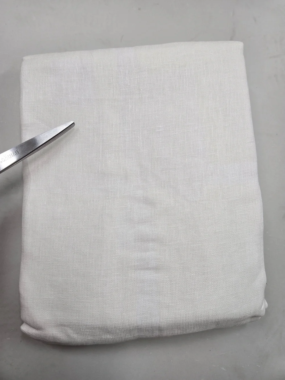 QUINCE Set Of 2 48x96 European Linen Sheer Curtains White 0091